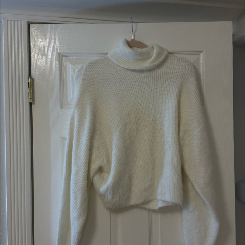 H&M Cream Cowl Neck Sweater